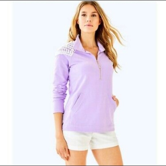 New Lilly Pulitzer Skipper Verbena Lilac UPF 50 S - Picture 2 of 3